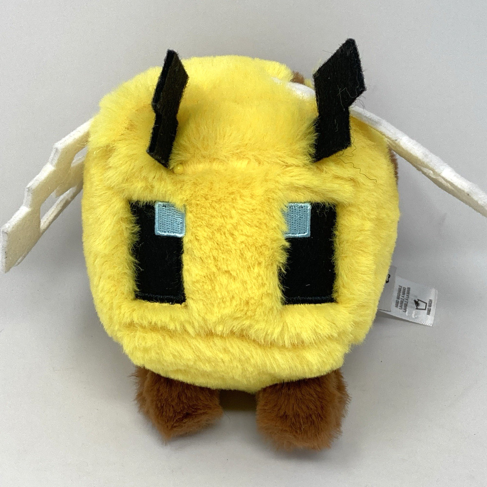 Mattel Minecraft Movie BEE Abeille 6" Official Plush Yellow Pixel 2025